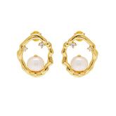 Vintage-Inspired Pearl Earrings