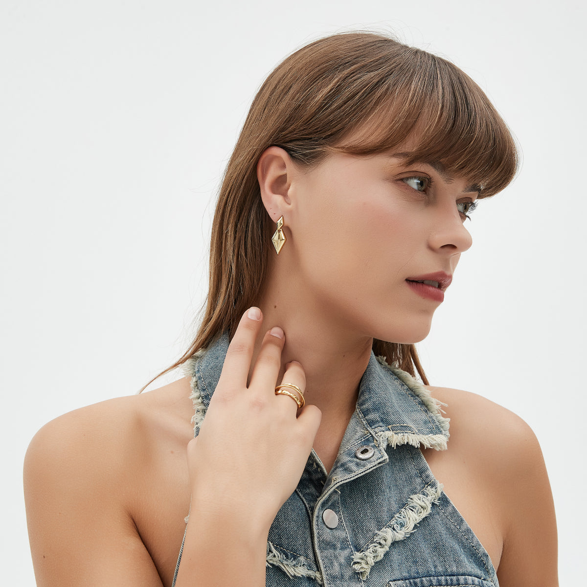 Geometric Rhombus Drop Earrings7