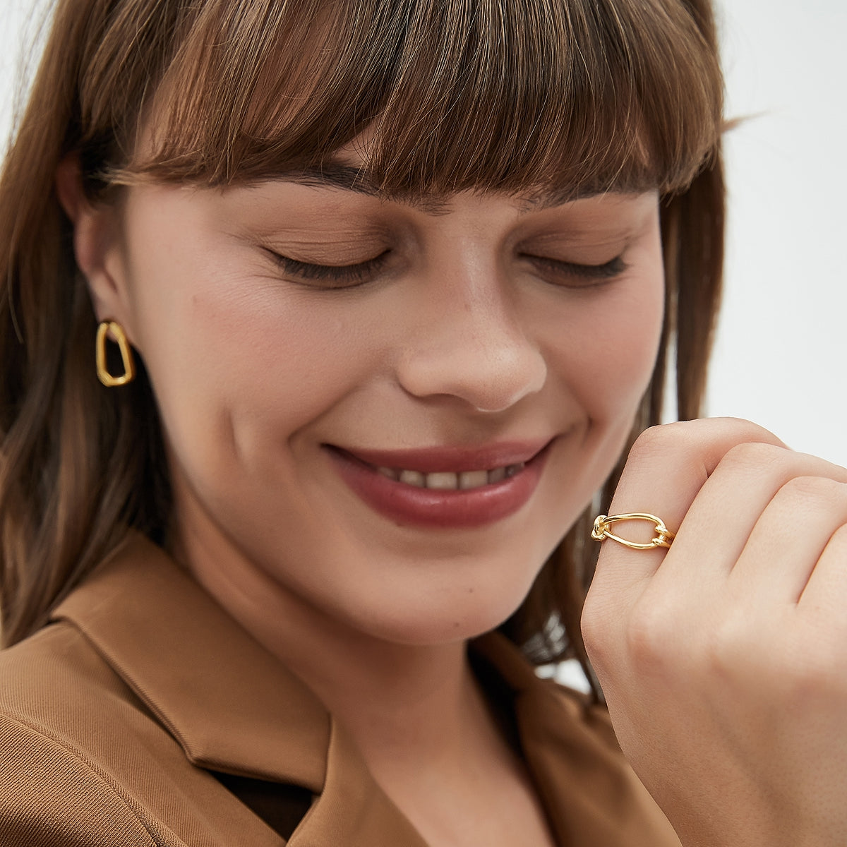 Irregular Circle Earrings4