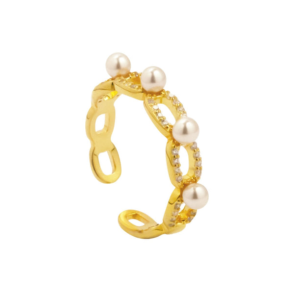 Pearl Chain Ring