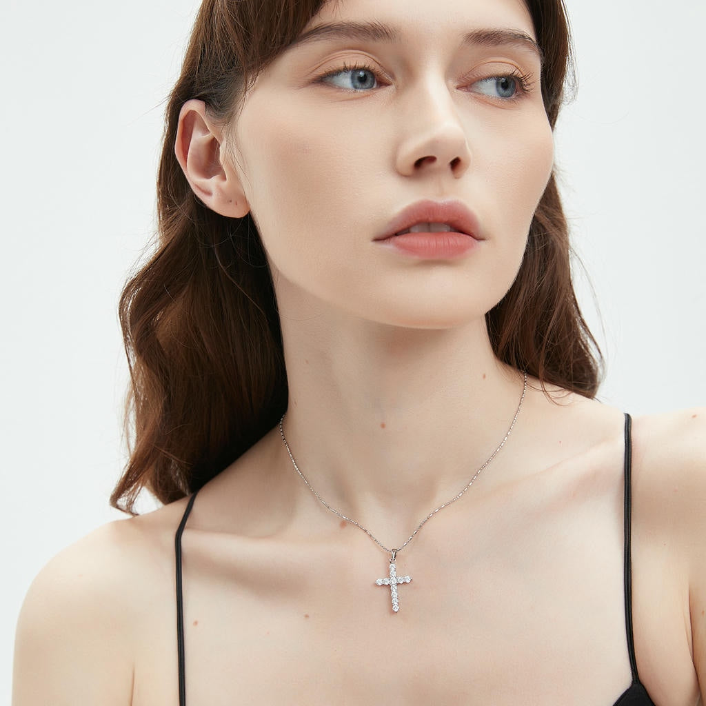 Gemstone Cross Pendant