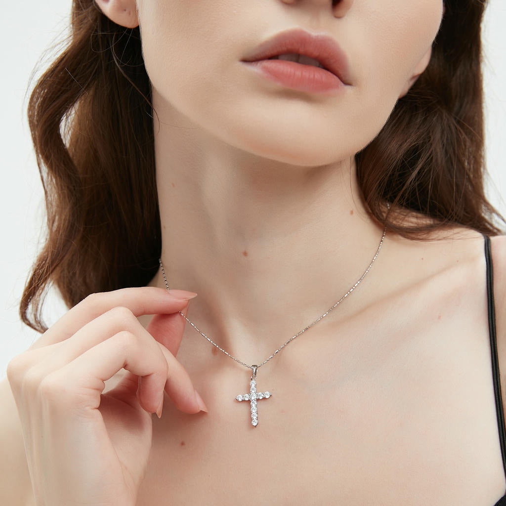 Gemstone Cross Pendant