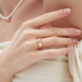 Flowing Pearl Ring4