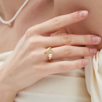 Flowing Pearl Ring4