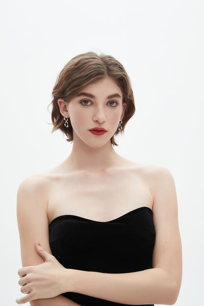 Orion Wavy Oval Drop Earrings-Latest Trends