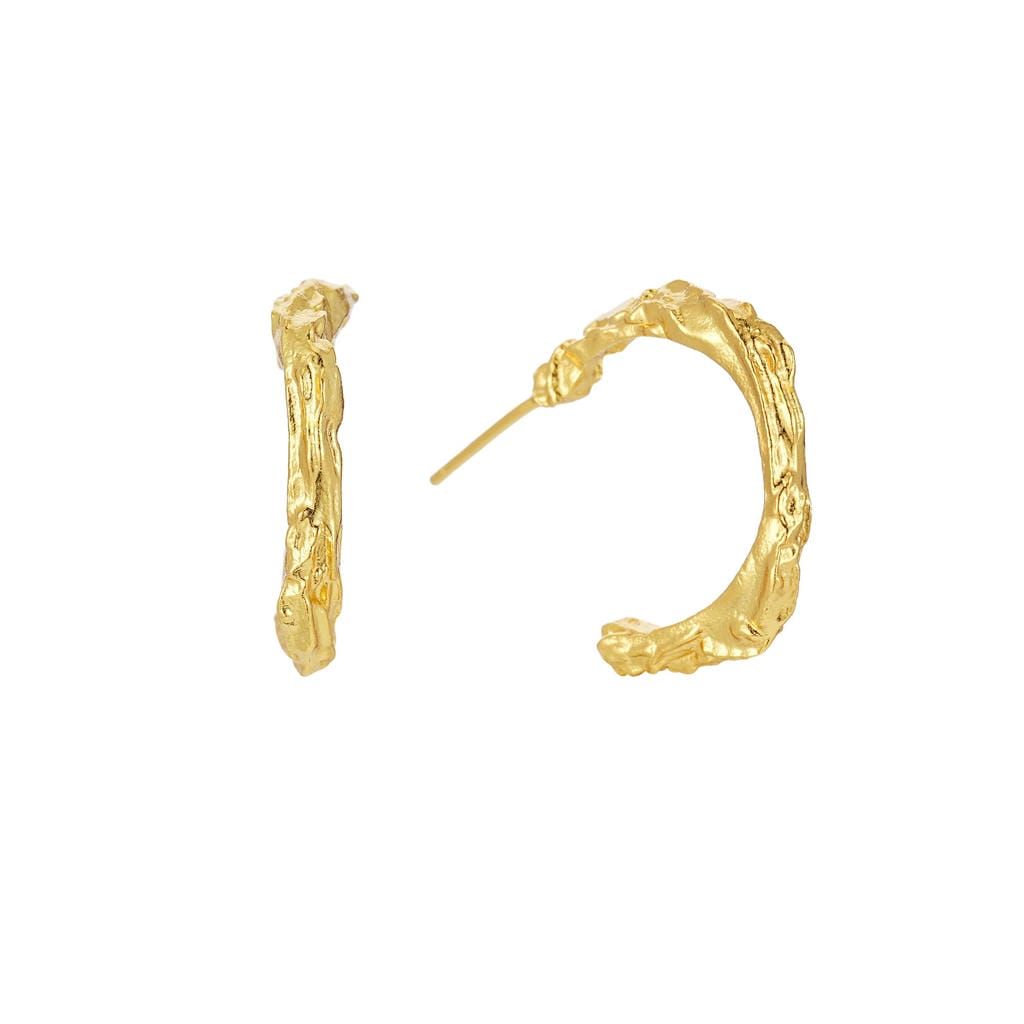 Simple C-shaped Hoop Earring1