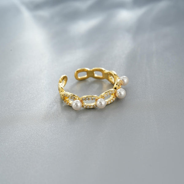 Pearl Chain Ring