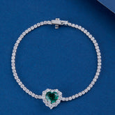 Green Love Tennis Bracelet8