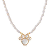 Little Paw Pearl Necklace1