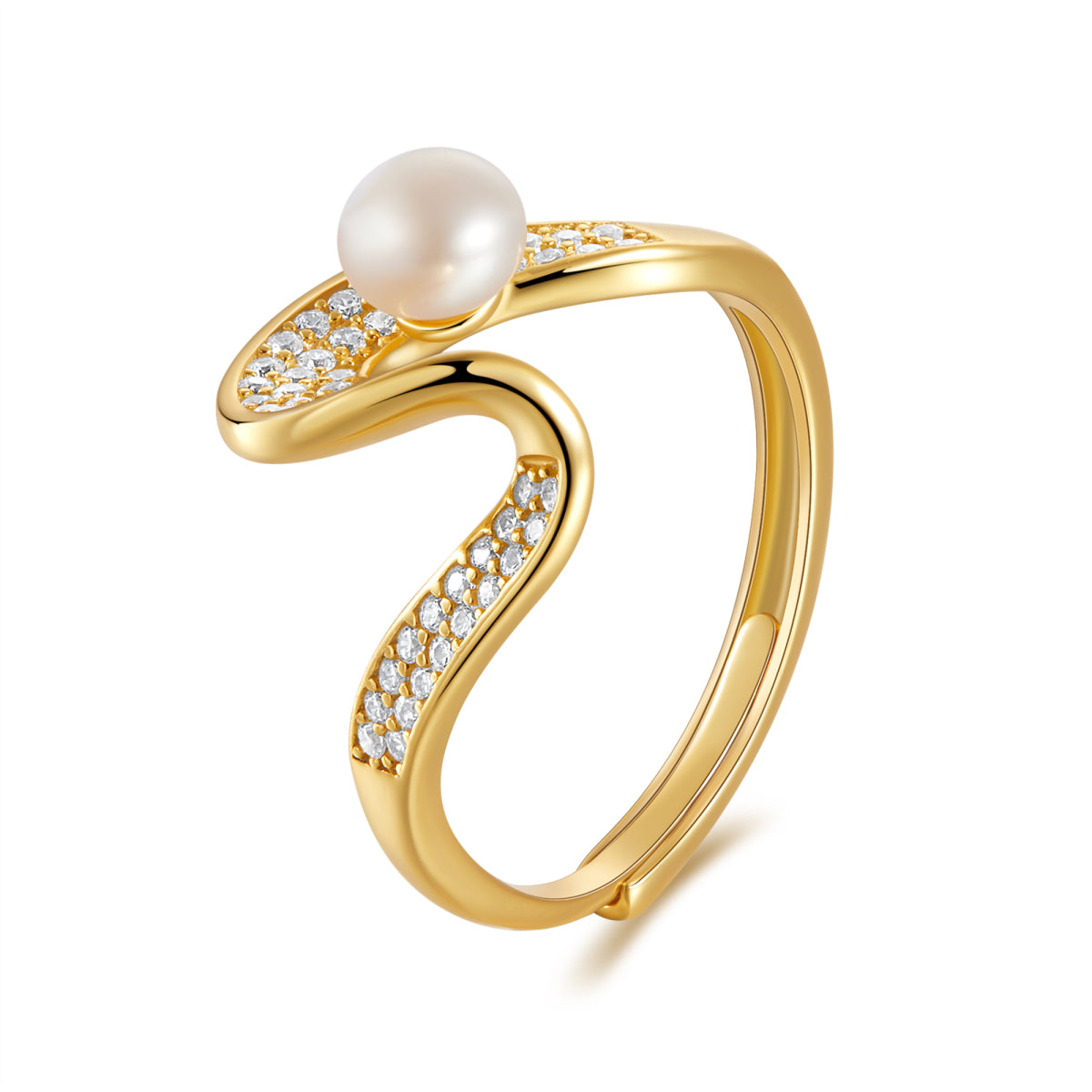 Flowing Pearl Ring1