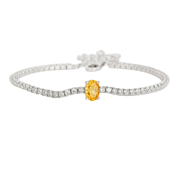 Yellow Diamond Tennis Bracelet