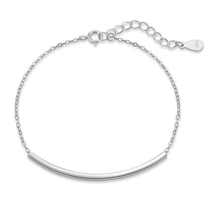 Minimalist Curved Bar Bracelet1