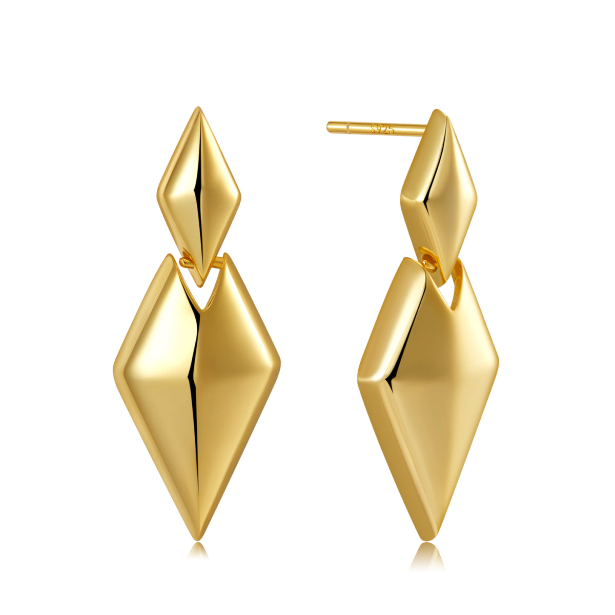 Geometric Rhombus Drop Earrings1