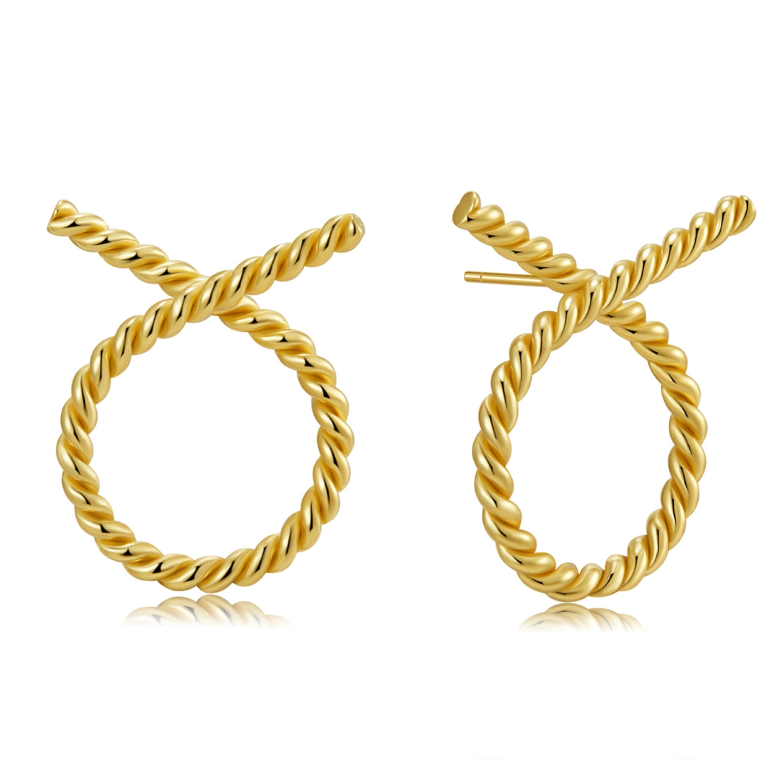 Twisted Rope Stud Earrings1