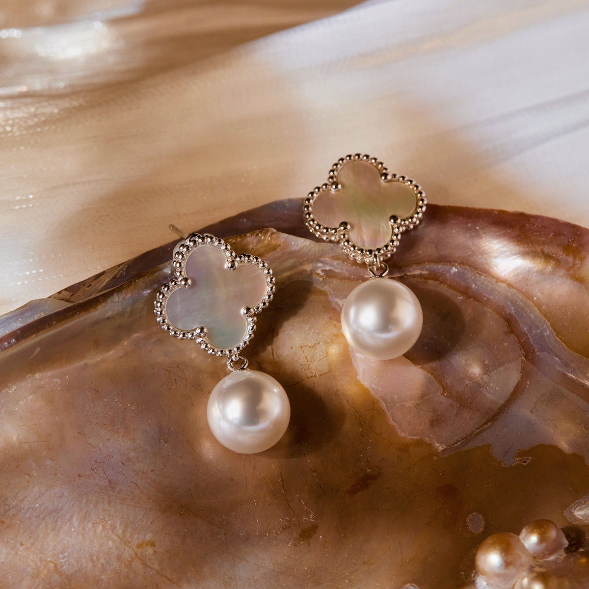 Lucky Pearl Drop Earrings8