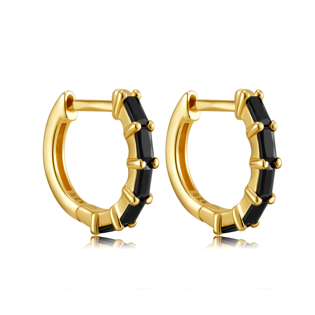 Midnight Diva Huggie Earrings-Latest Trends