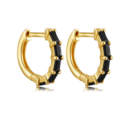 Midnight Diva Huggie Earrings1