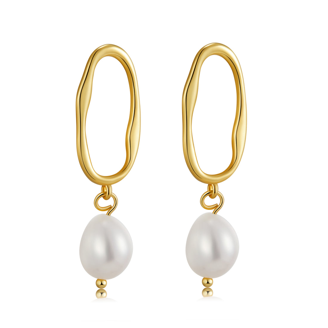 Elegant Irregular Baroque Pearl Drop Earrings-Latest Trends