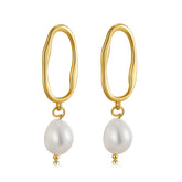 Elegant Irregular Baroque Pearl Drop Earrings1