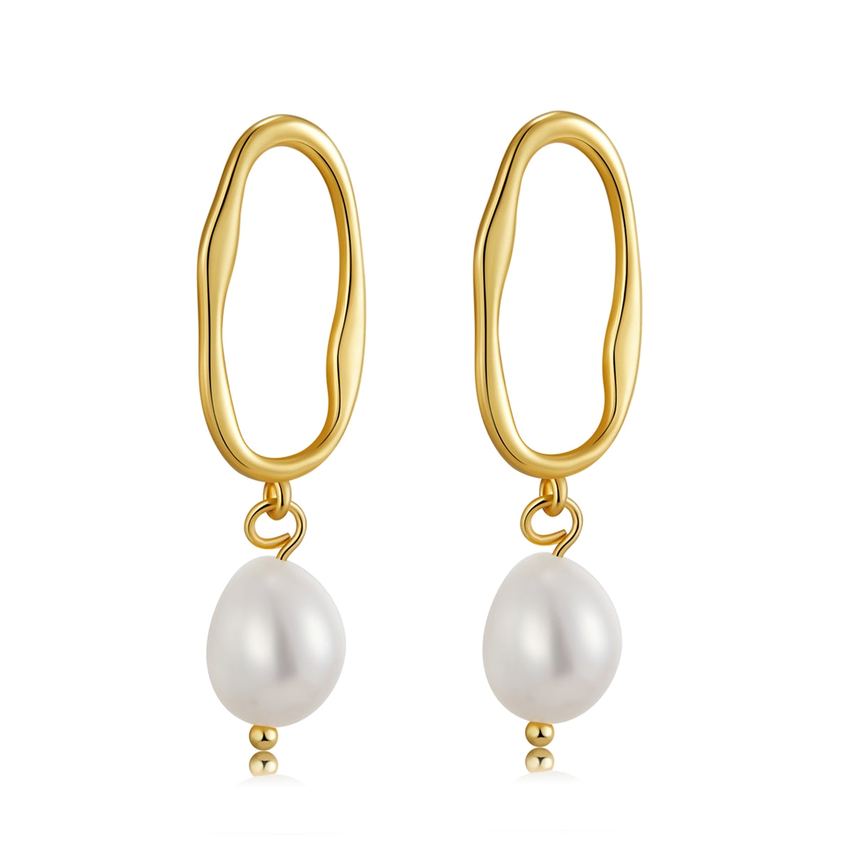 Elegant Irregular Baroque Pearl Drop Earrings1