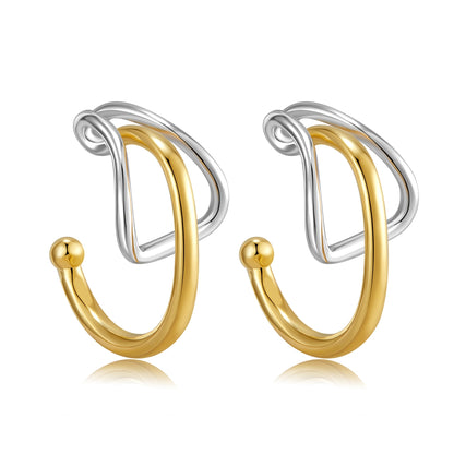 Dual Harmony Hoop Earrings1