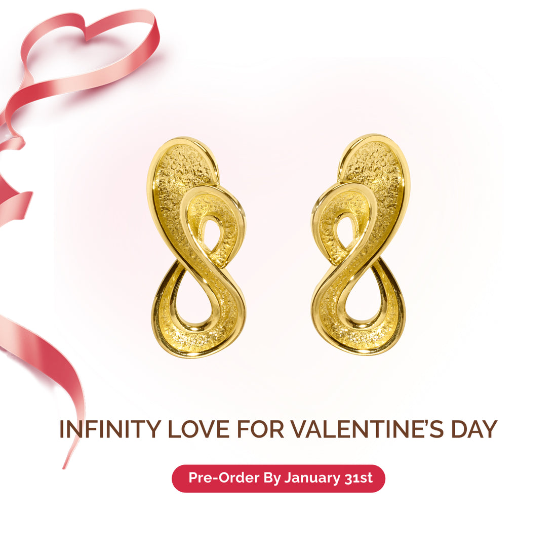 INFINITY LOVE FOR VALENTINE’S EARRINGS