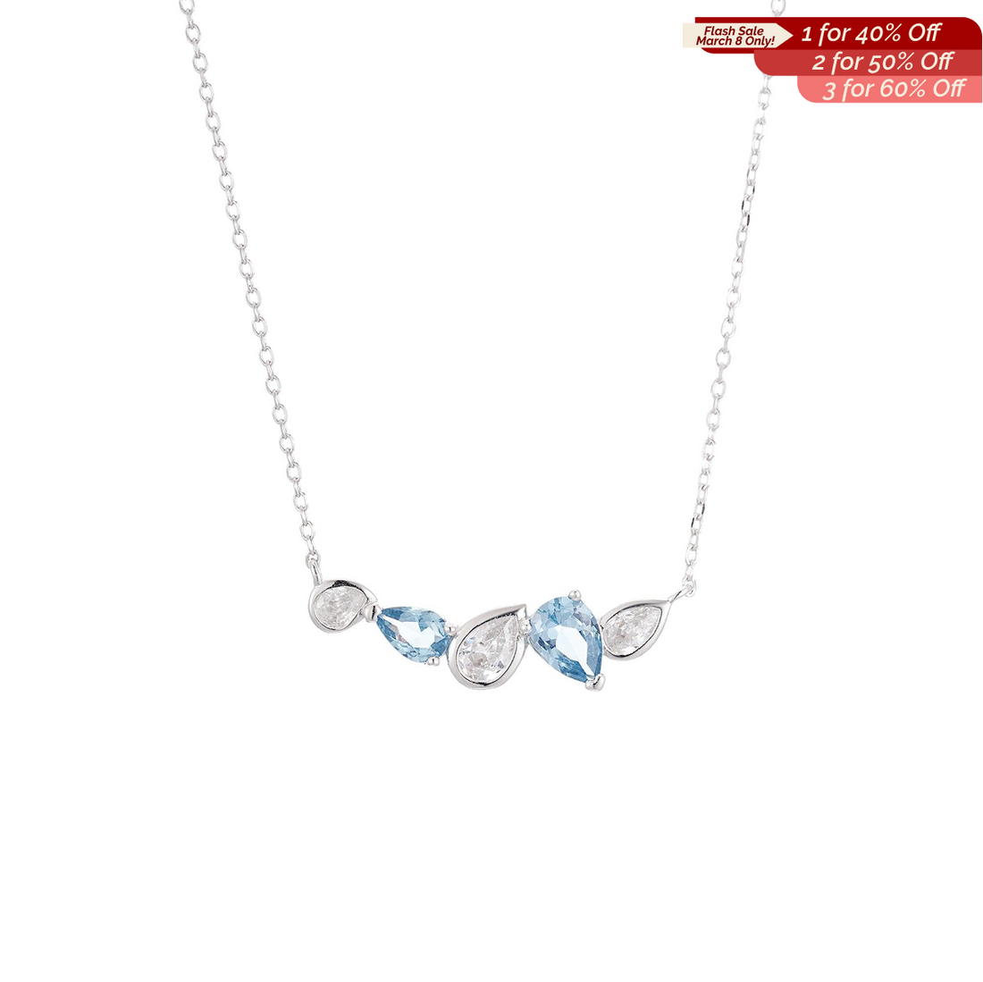 Waterdrop Five-Stone Necklace