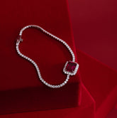 Blazing Passion Tennis Bracelet