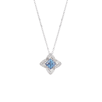 Four-Leaf Clover Cubic Zirconia Necklace 1