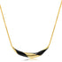 Black Enamel Necklace1