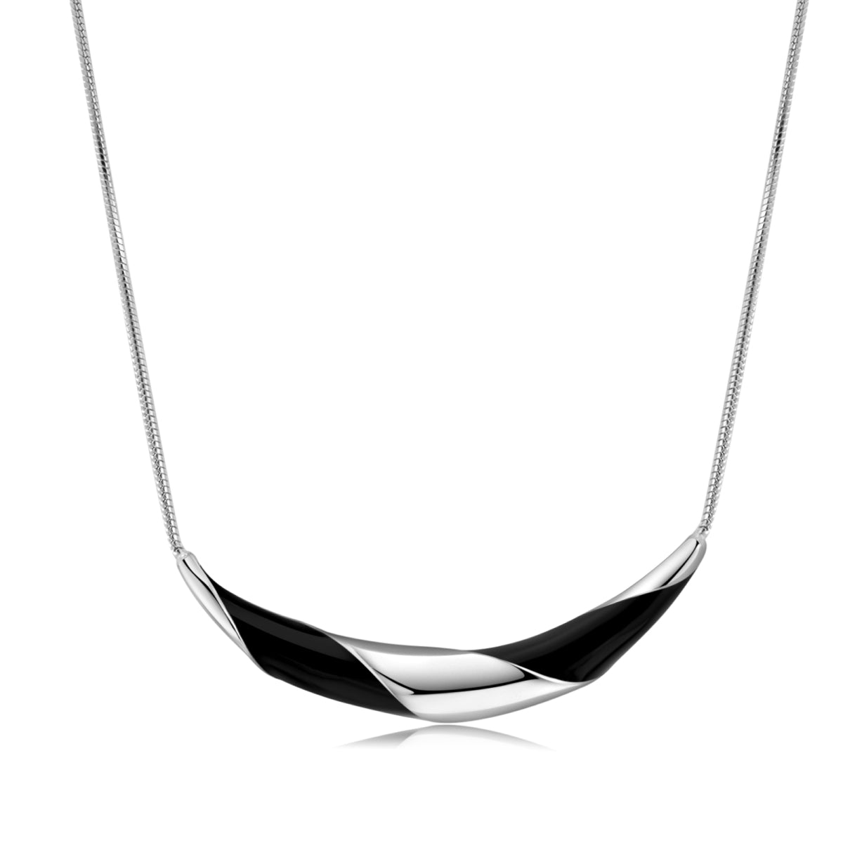 Black Enamel Necklace2