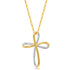 Two-Tone Mobius Cross Necklace1