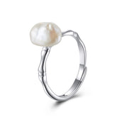 Minimalist Baroque Pearl Ring