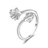 Silver Ginkgo Leaf Ring1