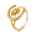 Crescent Moon Star Ring1