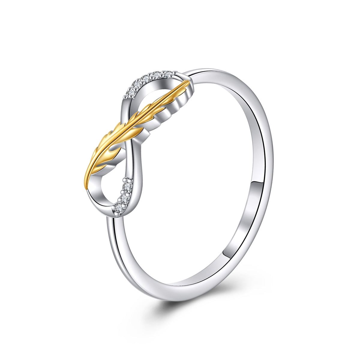 Delicate Infinity Leaf Ring-Latest Trends